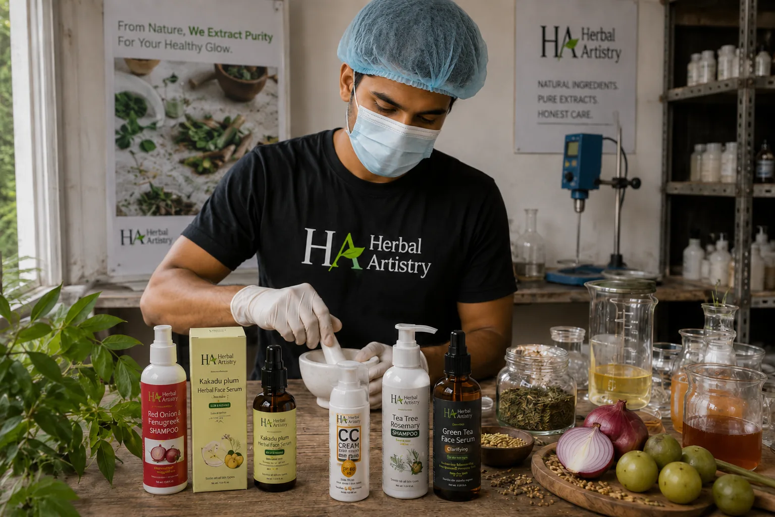 Herbal Artistry clean manufacturing process